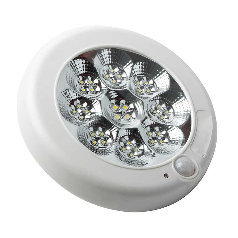 7w/11w 85-265v led infrared motion sensor white light bulb led sensing panel light for corridor/ garage