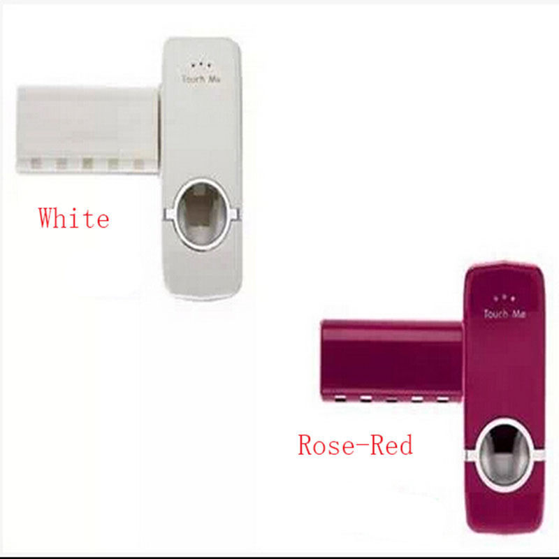 automatic toothpaste dispenser + 5 toothbrush holder set wall mount stand toothbrush family sets home bathroom household