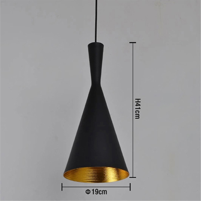 black and gold color musical lustre aluminum instruments drop pendant light lamp for hall,bar,living room,