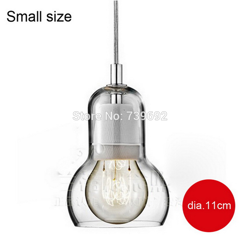 dia.18cm bar table brief glass pendant light lamps with transparent glass lamp shade 1*e27/e26
