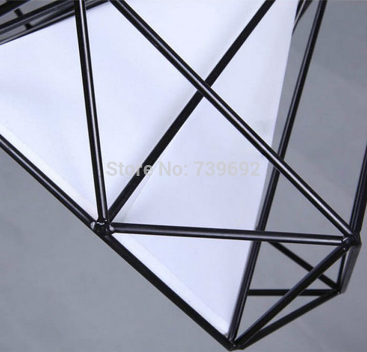 dia.38*h41cm 2014 new design modern brief style loft iron material diamon iron pendant lights for canteen,bar shop,coffee shop