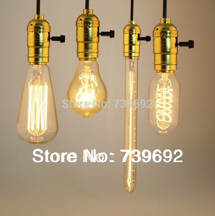e27 lamp bases for vintage light bulb pendant light alminum lamp holder with switch and 1m electrical wire