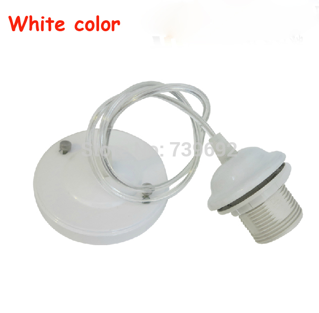 e27 pendant light lamp holder, e27 100cm cable lamp socket base home lighting lamp diy holder adapter 5pcs/lot 4 color options
