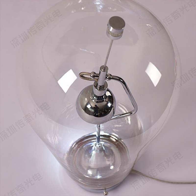 led desk lamp material of clear glass table lights bedroom bedside reading office lighting ac110v / 220v