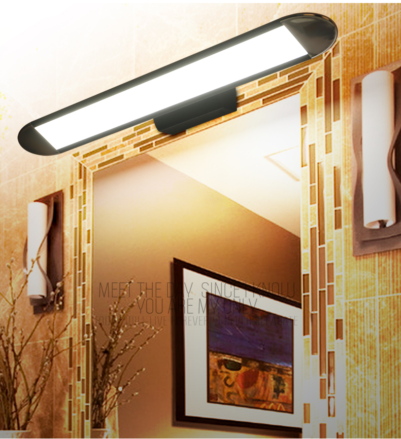led mirror light waterproof anti-fog bathroom mirror glass adjustable mirror light mirror cabinet lamps