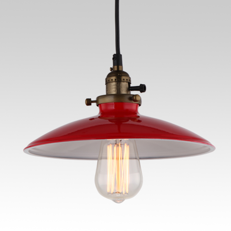 loft vintage pendant lamp dia 250mm e27 aluminum iron retro northern europe industrial style edison pendant lights