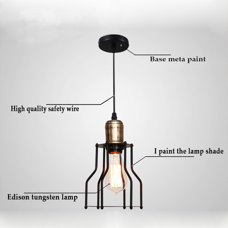 metal lamp cage copper lamp holder cages vintage pendant light pendant light bulb antique lamp