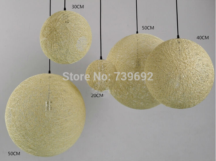 modern dia.50/60cm round holand italy designer knitted light 8 colors ball pendent lights modern suspension pendant lamp
