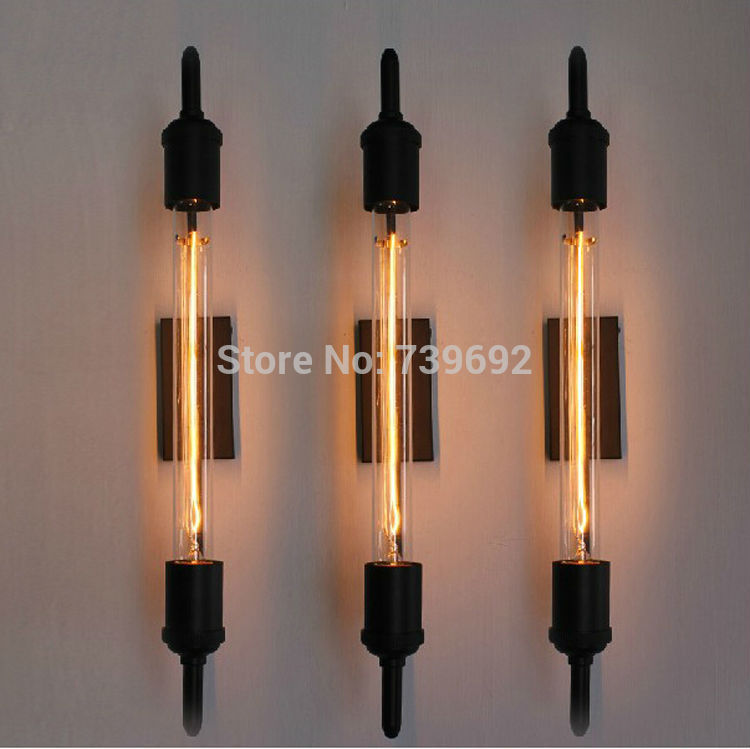 newly rh loft fashion vintage steam iron industrial pipe wall lamp for cloth shop,snack bar etc e27 socket wall sconce