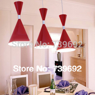 post-modern red/black/white dining room pendant light lighting brief fashion single head pendant light lamps