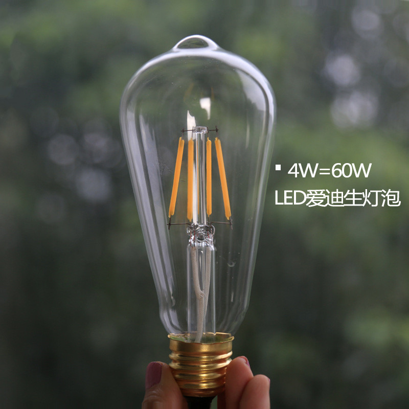 retro incandescent vintage light bulb st64 c35 a19 diy handmade edison bulb fixtures,e14/e27/220v/110v bulbs for pendant lamps