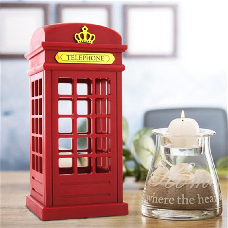 retro london touch telephone booth led light usb rechargeable desk lamp night light bedside table lamp adjustable lighting