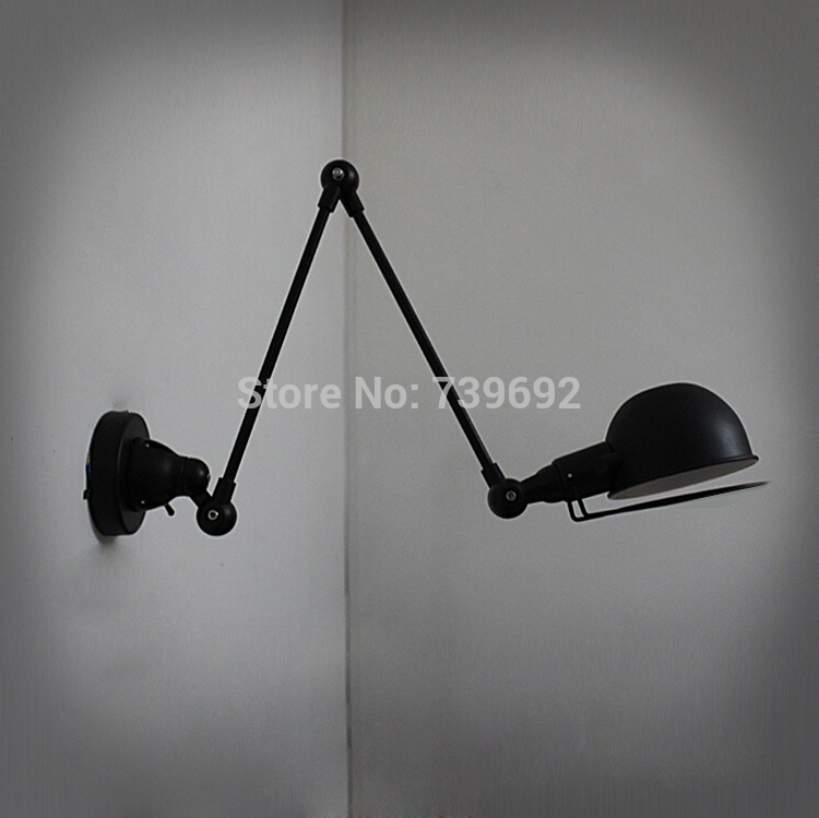 retro two swing arm wall lamp metal shade wall sconces,wall mount double arm lamps with edison bulbs