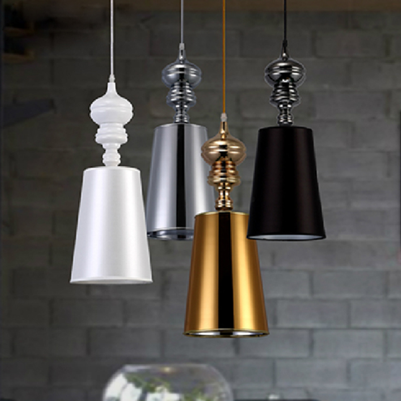 single head pendant lamps dining room pendant lights white /black /gold /silver spain jaime hayon design metalarte josephine