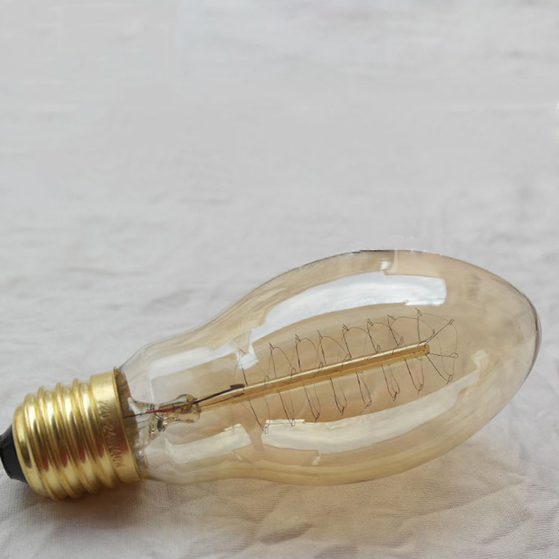 vintage bt58 edison bulbs ac 110v/220v 40w e27 incandescent light bulbs for living room bedroom study room pendant lamp