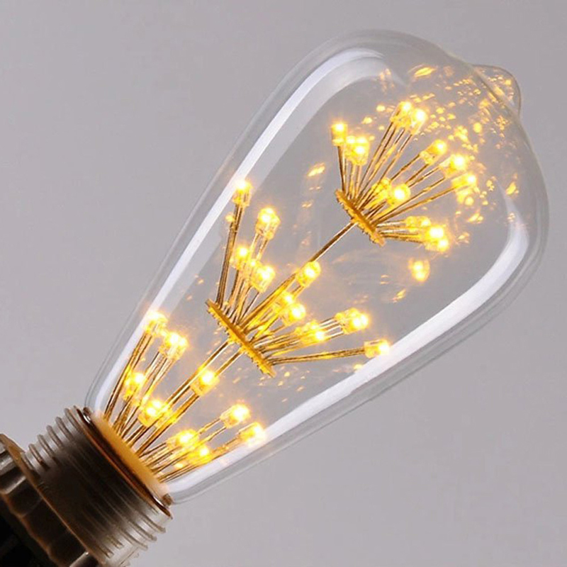 vintage edison bulb led 3w st64 incandescent light lamp bulb e27 light led bulb filament bulb lighting tubes edison bombilla