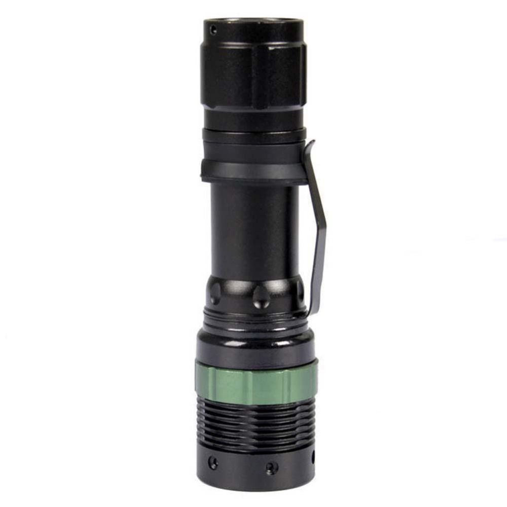 1*clip+led flashlight 2000 lumens tactical flashlight xm-l t6 led torch zoomable light use 3xaaa or 1x18650 camping hiking
