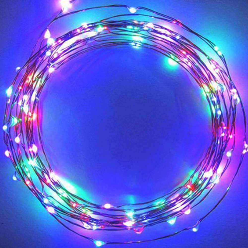 100 led 10m string light christmas/wedding/party decoration lights lighting dc12v waterproof 9 colors