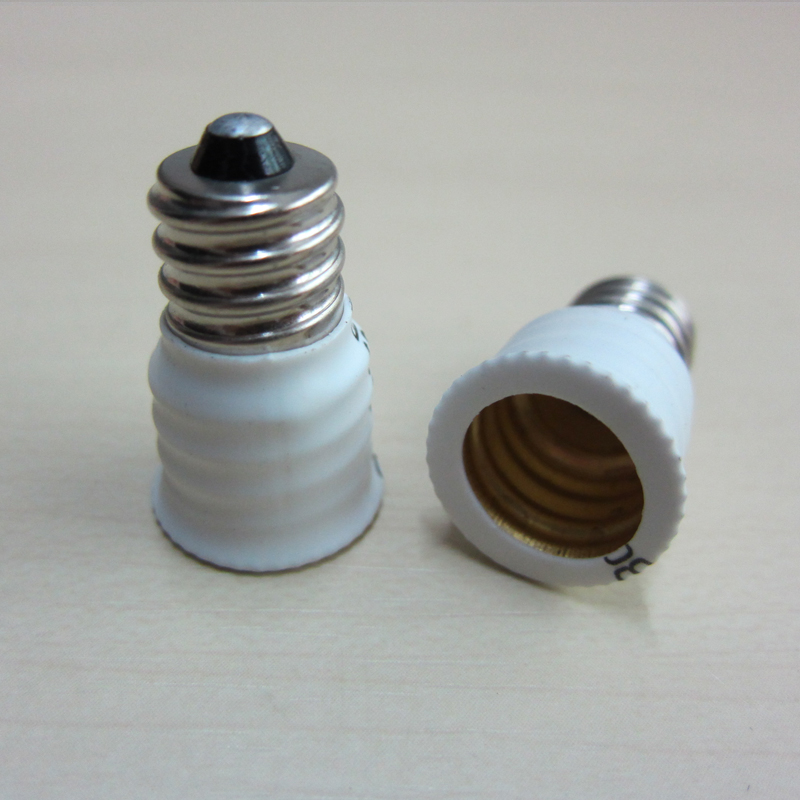 100pcs,e12 to e14 adapter conversion socket material fireproof material e12 to e14 socket adapter lamp holder