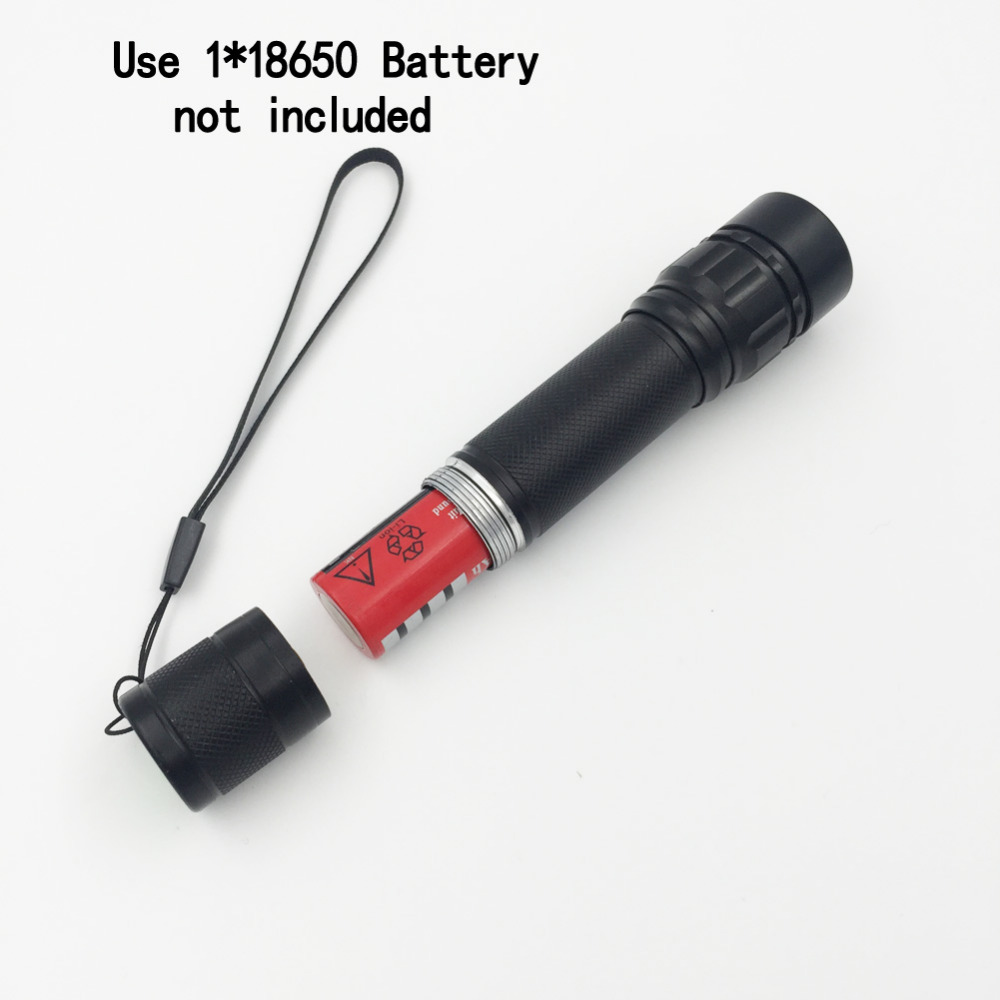 2000 lumen zoomable xm-l q5 led flashlight torch zoom lamp light black/gold/gray lanterna led 3 modes use 18650 penlight