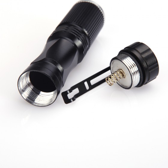 3-mode zoomable edc flashlight q5 led lanterna tatica mini torch light use aa/14500 for night light cycling camping
