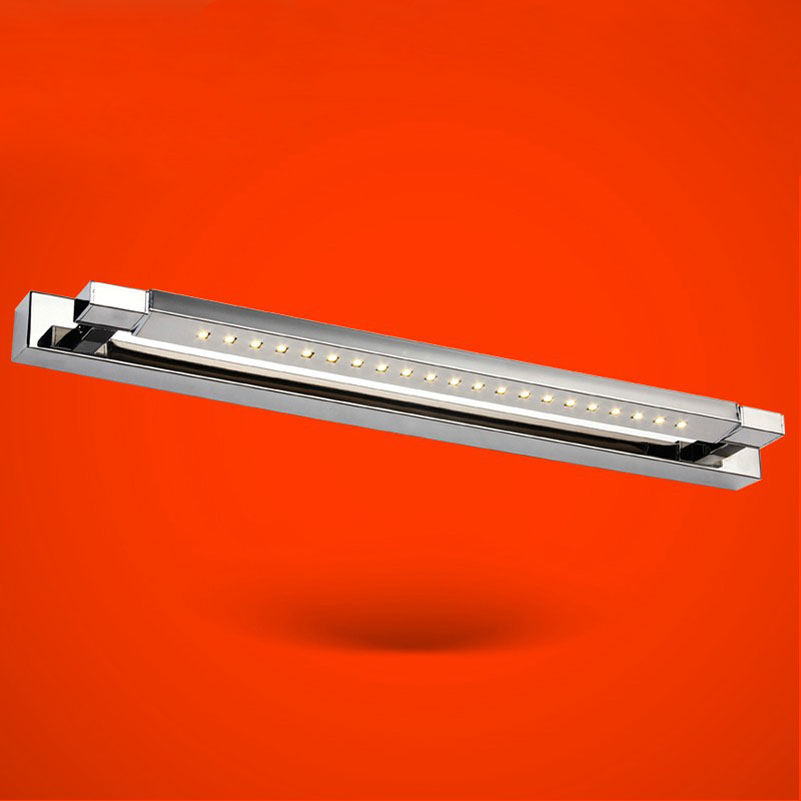 470mm rotatable stainless steel bathroom light, 85-265v 5w led mirror lamp bedroom vanity lighting