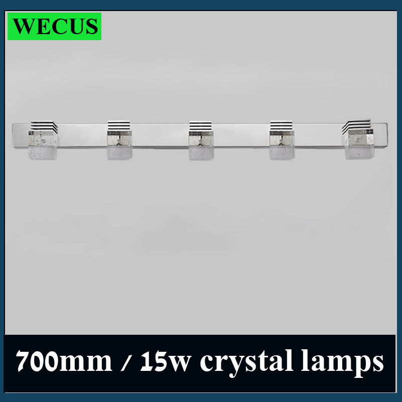 70cm long cold white crystal led mirror lamps bathroom bedroom washing room toilet wall lights,mirror front wall lamps