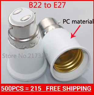 b22 to e27socket lamp holder adapter,light holder adapter,bulb holder adapter b22 turns e27 500pcs