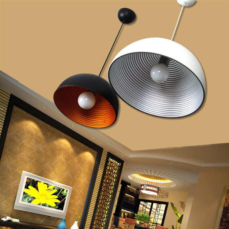 black and white bidesen modern lamp simple european style rice restaurant bar lamp large rib thread chandelier
