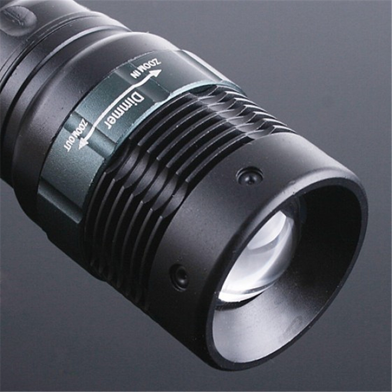 brand outdoor led flashlight led light linternas torch zoom lamp light 2000 lumen zoomable xm-l q5