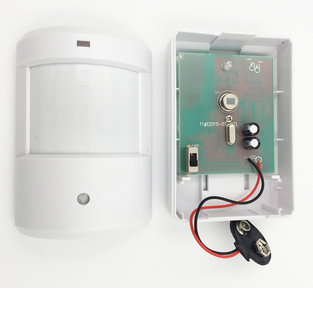 driveway patrol garage infrared wireless ir remote security doorbell home alarm system motion detector alarm sensor white