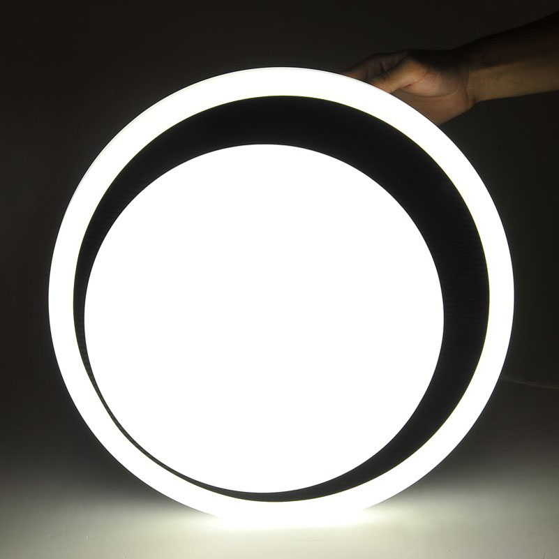 fashion d350mm acrylic lampshade ceiling lamps 85-265v 18w led foyer ceiling light bedroom balcony entrance lamp