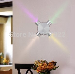 four colors led wall light sconces decor fixture lights lamp light bulb new