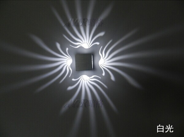 led modern light led aluminum wall lamp entranceway night wall lights ktv engineering lamp 3w 85-265v