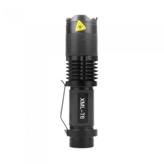 led tactical flashlight xml t6 2000 lumens 5 modes zoomable portable flash light lantern for hunting/18650 battery /charger