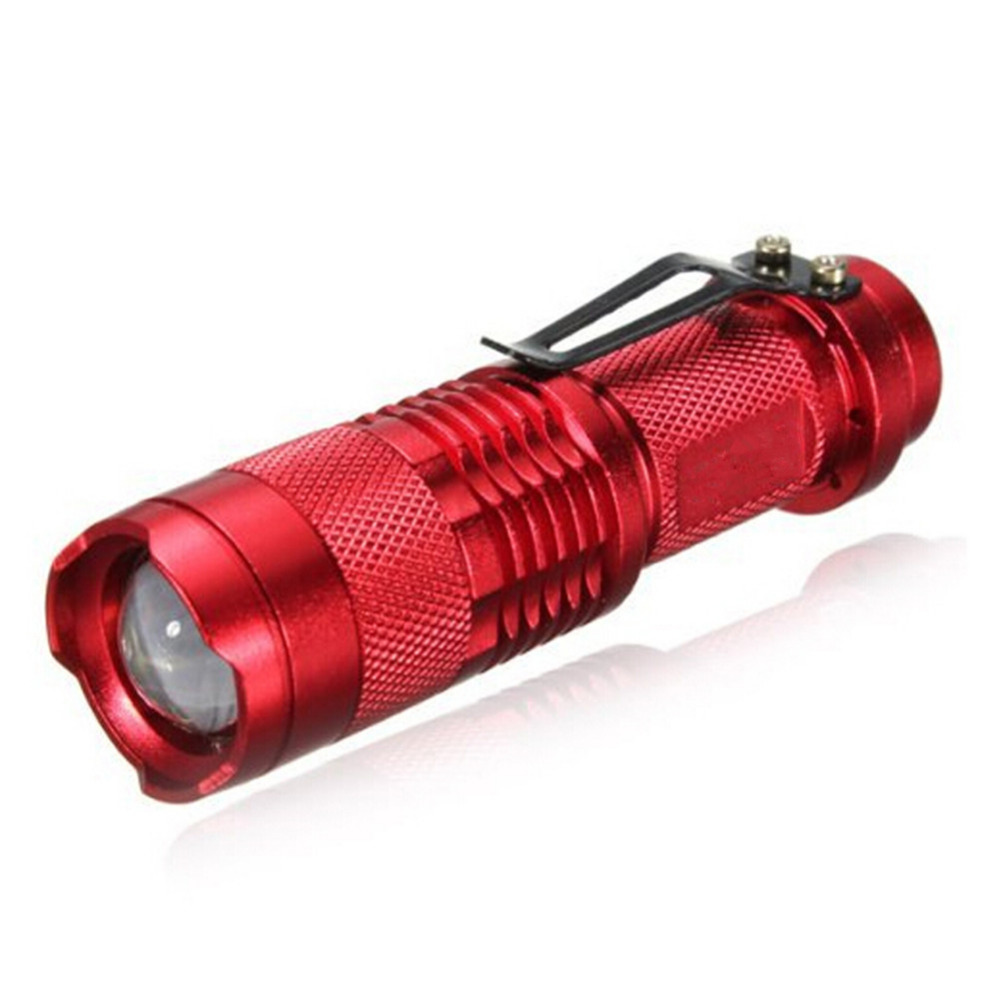 mini super bright q5 800lm black led flashlight lamp torch adjustable focus range lanterna for hunting cycling
