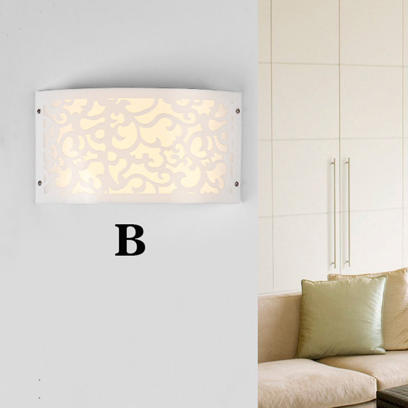 modern europe style iron wall lamp bedroom sconce lamp balcony aisle led wall lamp 85-265v 9w