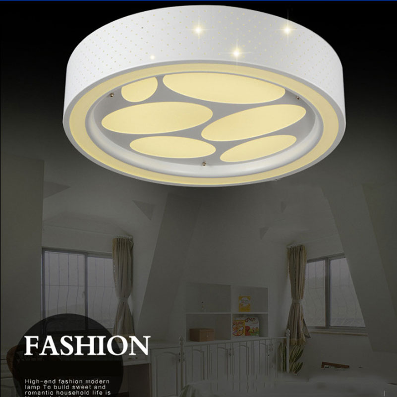 modern fashion minimalist led ceiling lamps, 24w 400mm warm / white atmosphere round dot livingroom bedroom household lamp