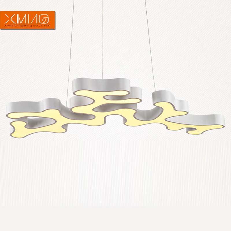 modern led pendant lights fixtures for living room lamps design metal acrylic kitchen lampe deco dining room pendant lights
