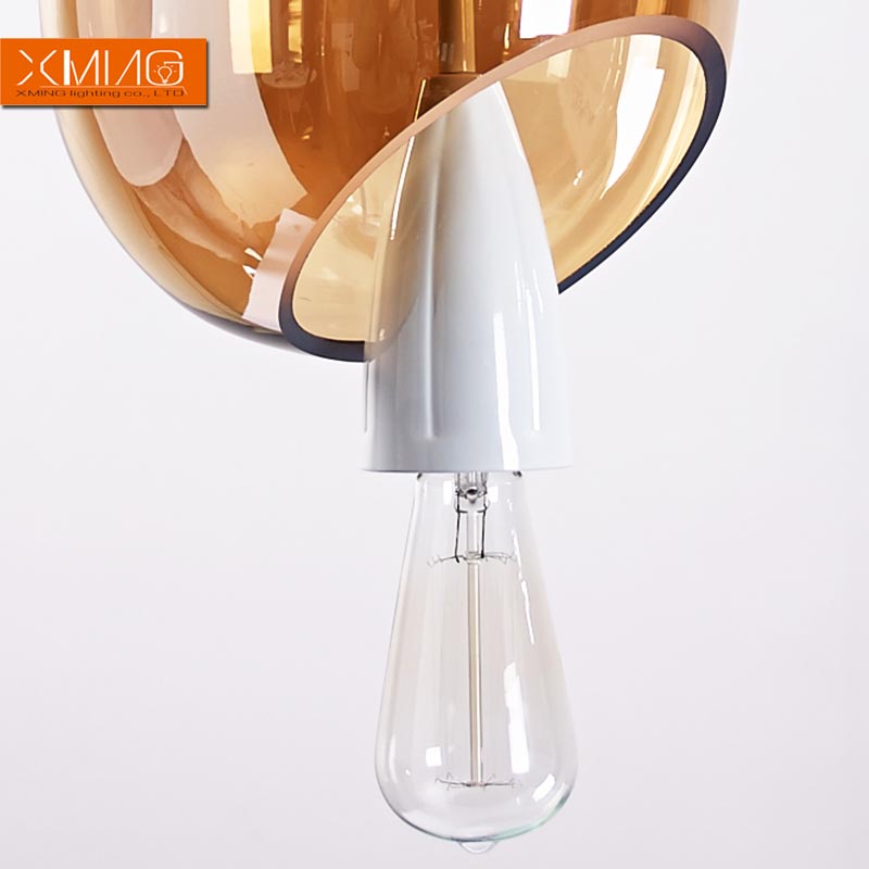 modern pendant lights fixtures with e 27 lamp holder glass lampshades for dining room lamp