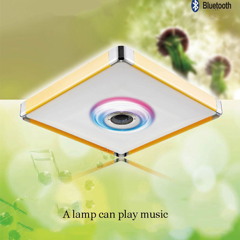 new style music lamp with bluetooth mps player ceiling light, 490mm 36w squre led ceiling lamp for bedroom child's room