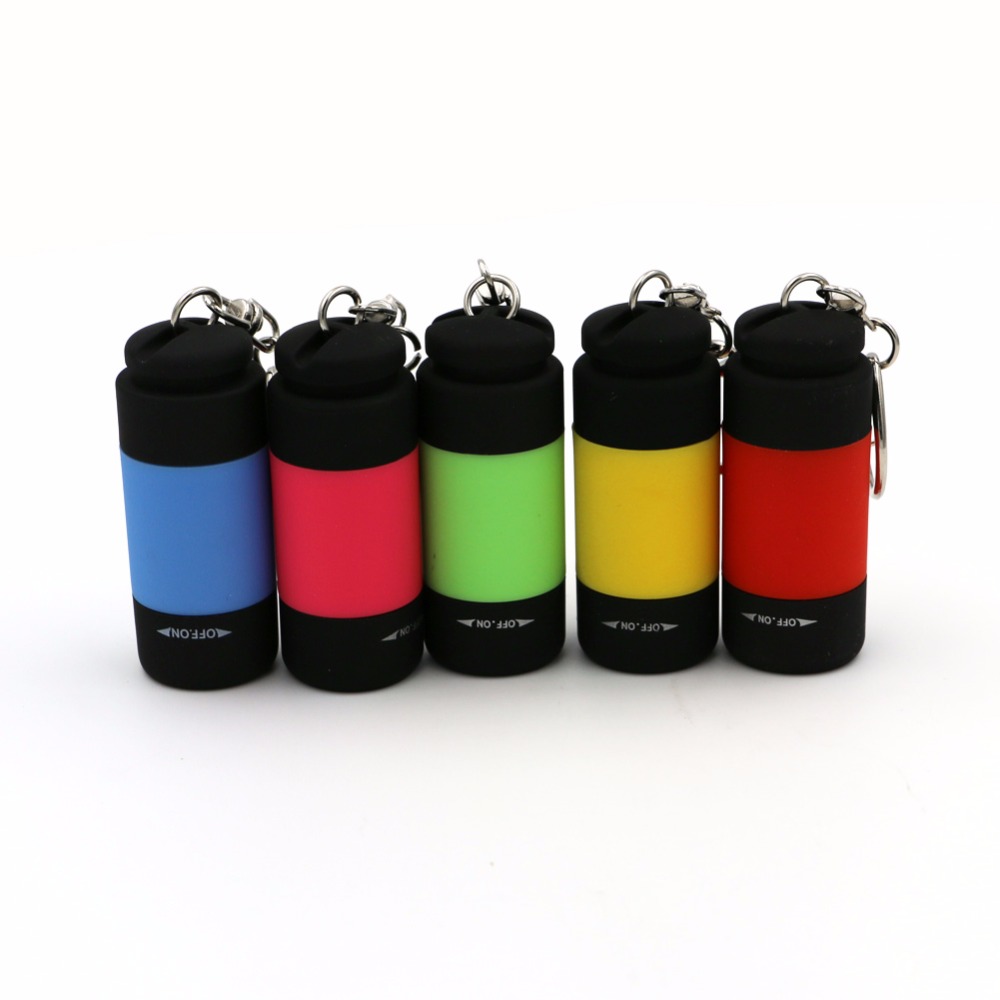 outdoor portable powerful mini light torch micro usb charging flashlight keychain usb rechargeable 5 colors torch flash lamp