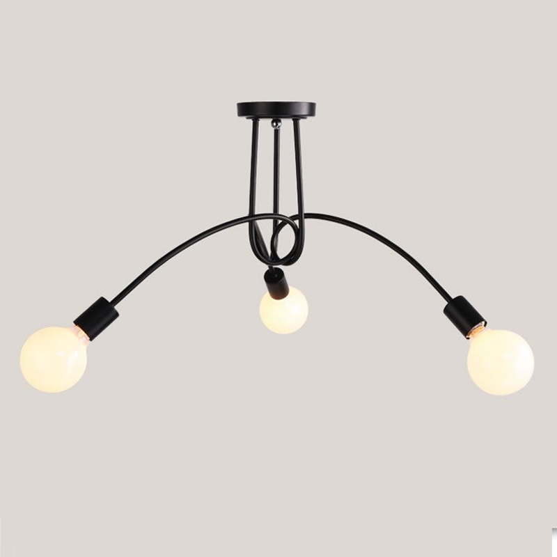 vintage ceiling lights metal industrial loft black lamp for dining room kitchen lights with e27 lamp holder decoration lamp