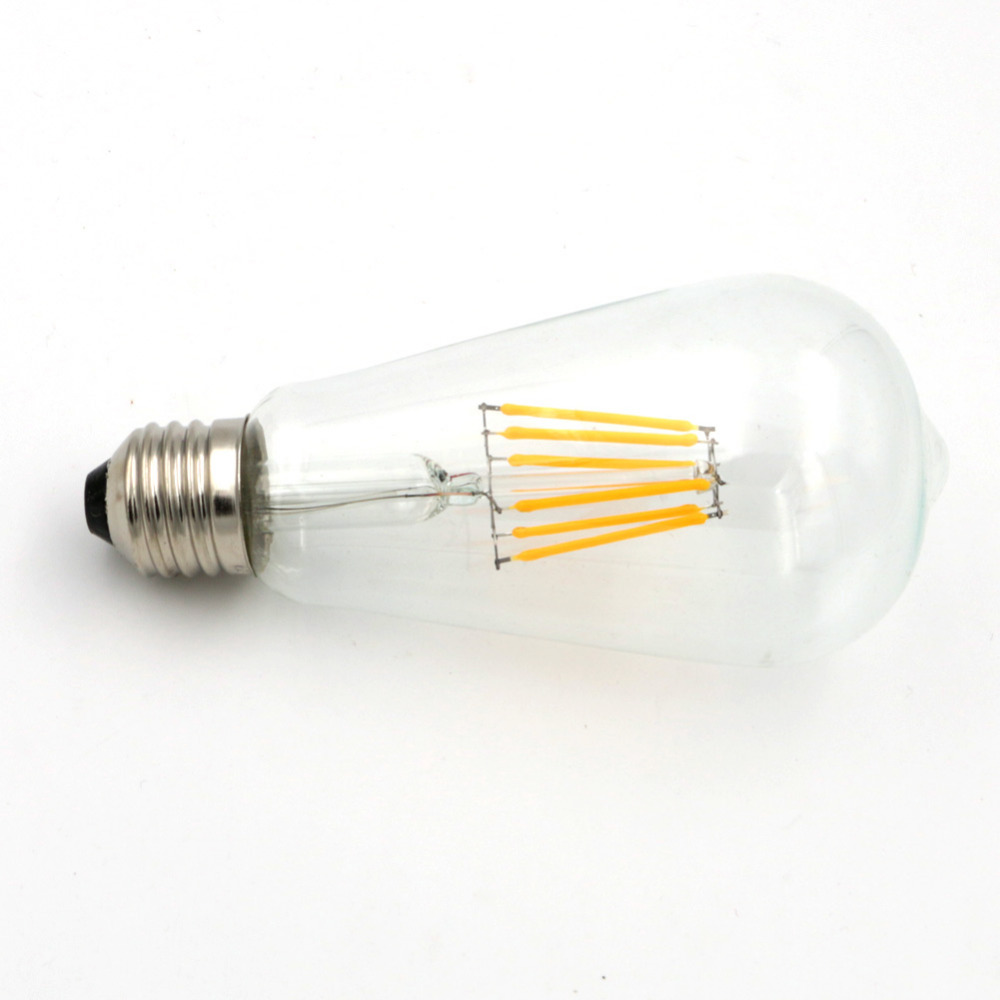 vintage edison bulb st64 incandescent light bulb e27 2w/4w/6w/8w 110/220v decorative light bulb filament lighting tubes edison