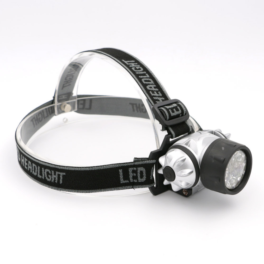 waterproof 12/21led headlight headlamp head lamp flashlight lantern 2 mode adjustable lighting by 3 aaa batteries