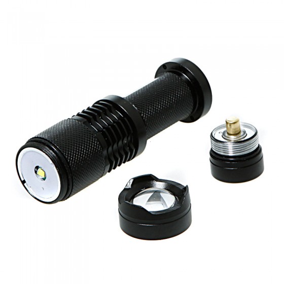 zoomable linterna lanterna led flashlight xm-l t6 2000 lumens 5 modes high power torch light lamp by 18650 battery