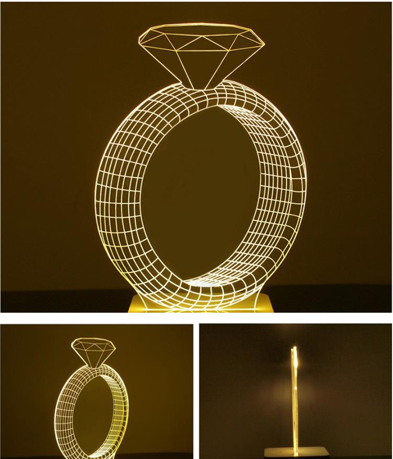(1 pcs/lot) 3d cartoon three-dimensional led night lights,creative small desk lamp, creative decoration led light - Click Image to Close