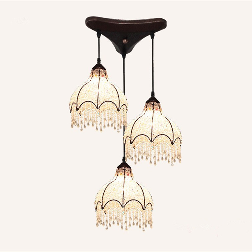 2015 american porch dining room elegant 1 head led crystal pendant light unique triangle and round 3 head iron pendant light