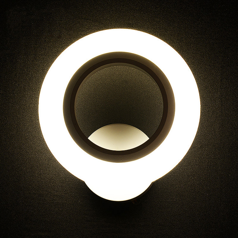 20cm 9w modern led sconce wall lights for bedroom study living balcony room acrylic home decoration led wall light lamp fixtures