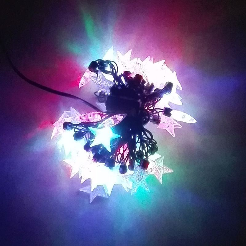 a star type led twinkle light ,4 kinds of color changes, for luminaria wedding decoration fairy lights christmas